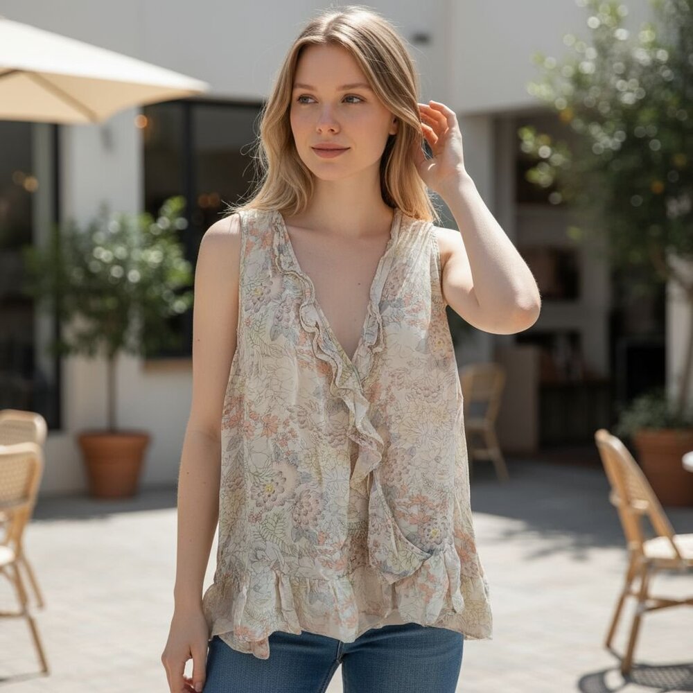 MADISON MARCUS Silk Top